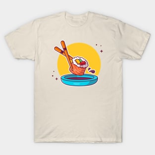 Sushi, Chopstick And Shoyu T-Shirt